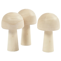 Funghi in legno per la finitura
